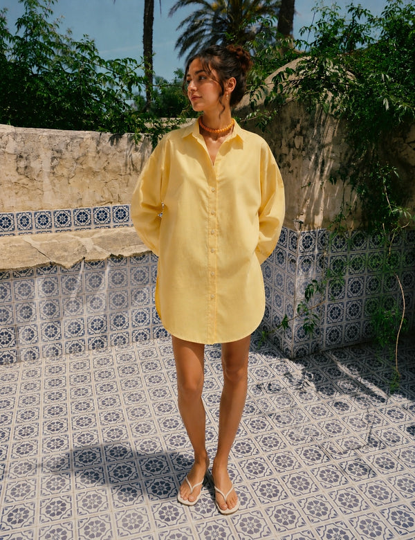 Yellow Poplin Shirt