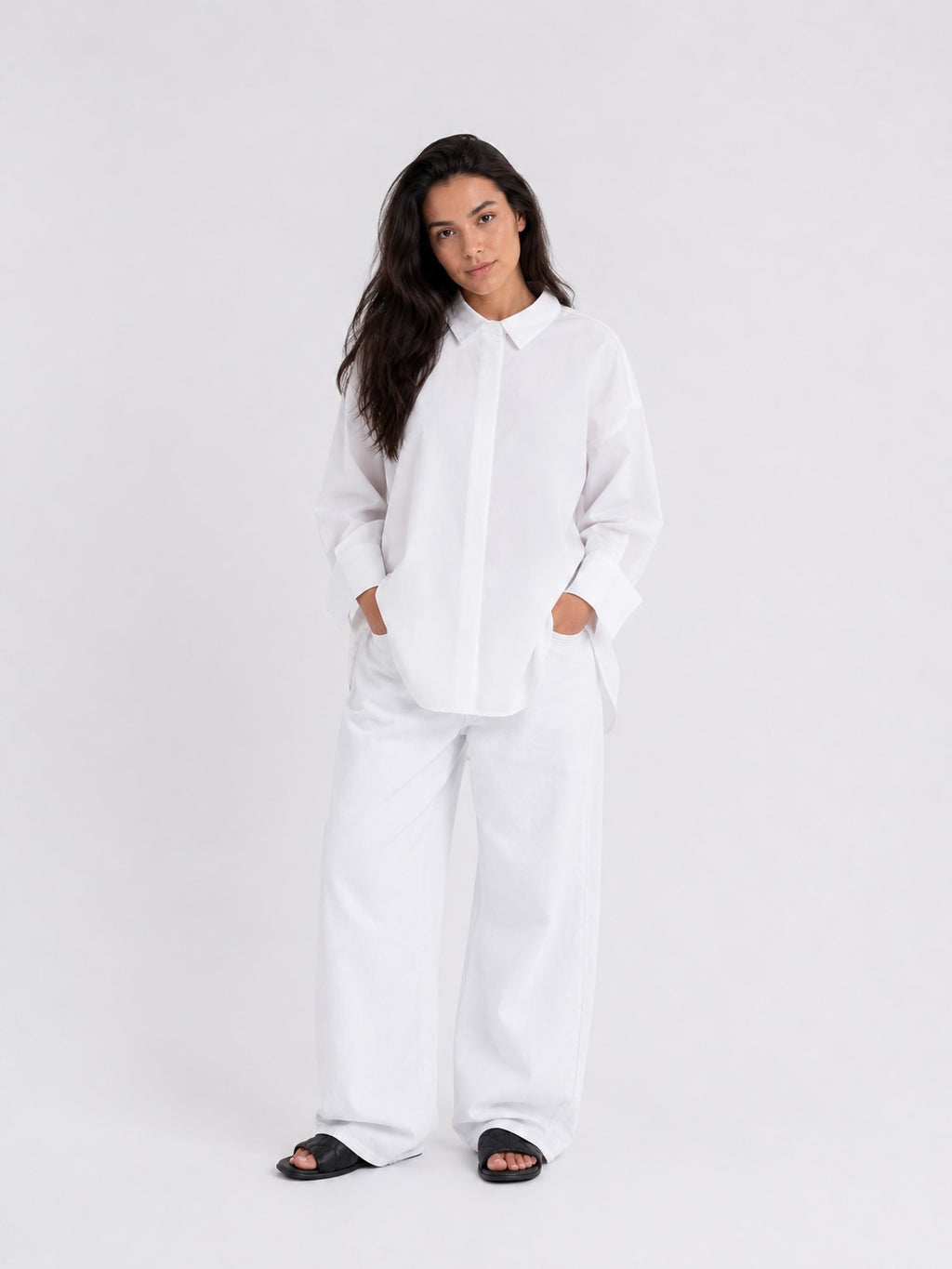 White Poplin Essential Chemise