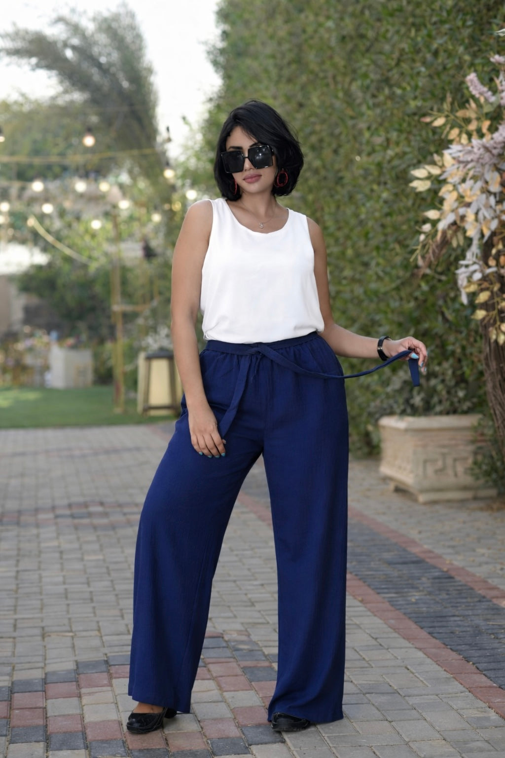 Blue Basic Cy Pants