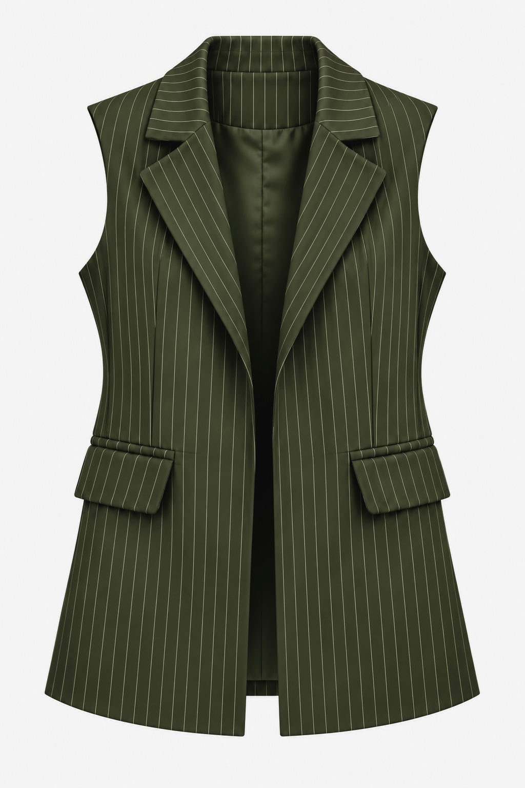Striped Formal Suit (olive)