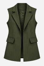 Striped Formal Suit (olive)