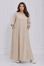 Beige Basic dress