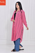 Fushia striped dress