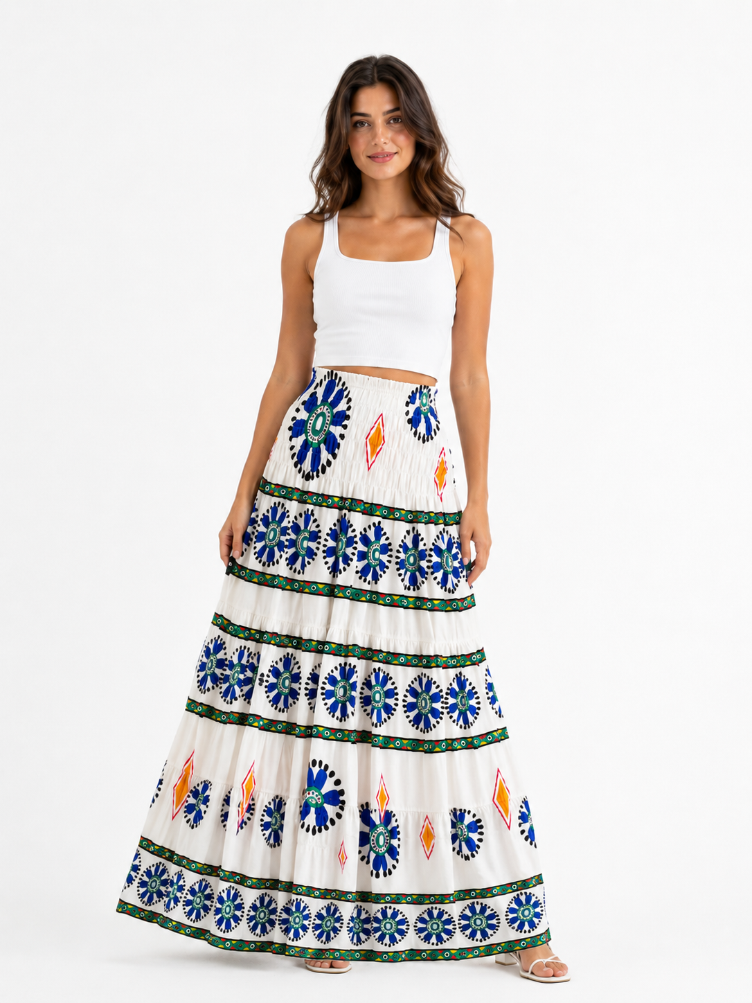 Flowy White Skirt