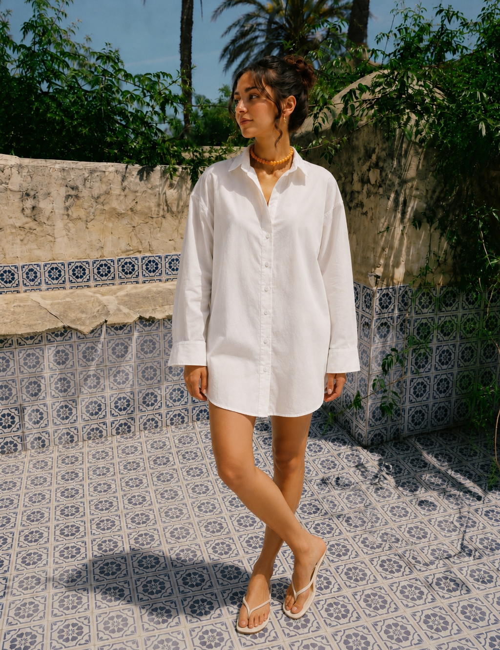 White Poplin Shirt