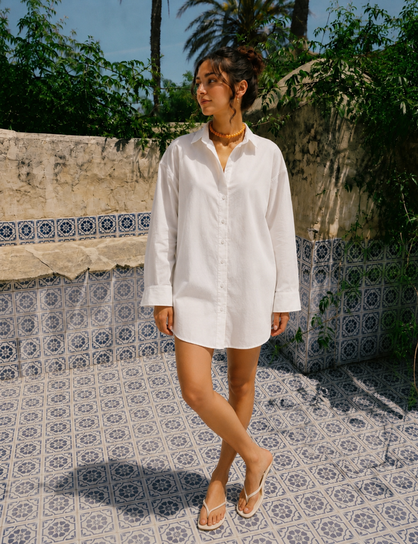 White Poplin Shirt