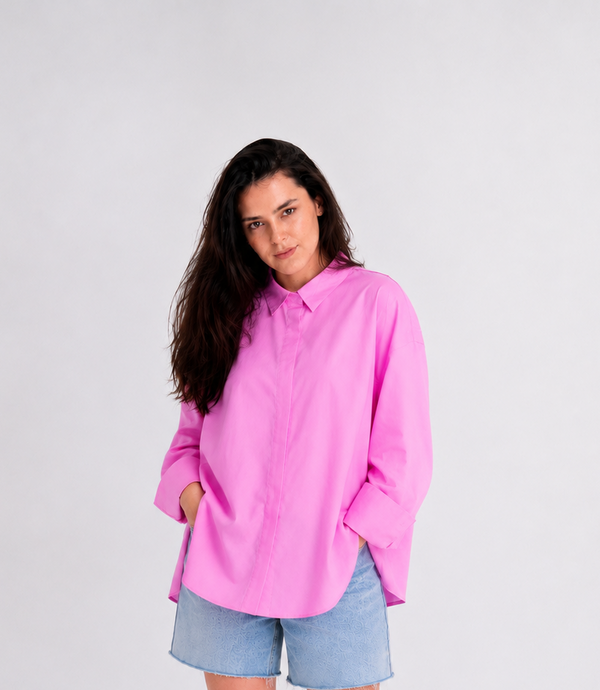 Pink Poplin Essential Chemise