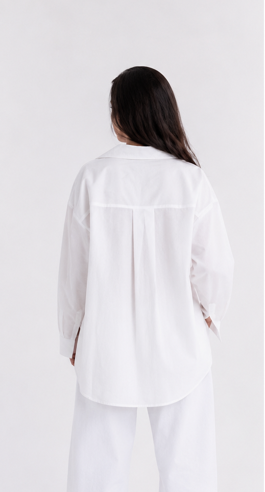White Poplin Essential Chemise