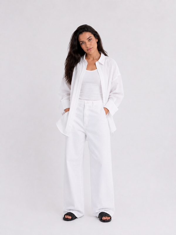 White Poplin Essential Chemise