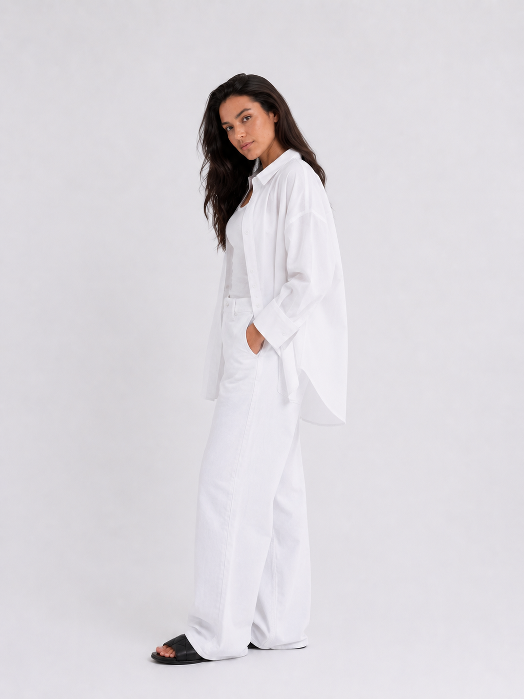 White Poplin Essential Chemise