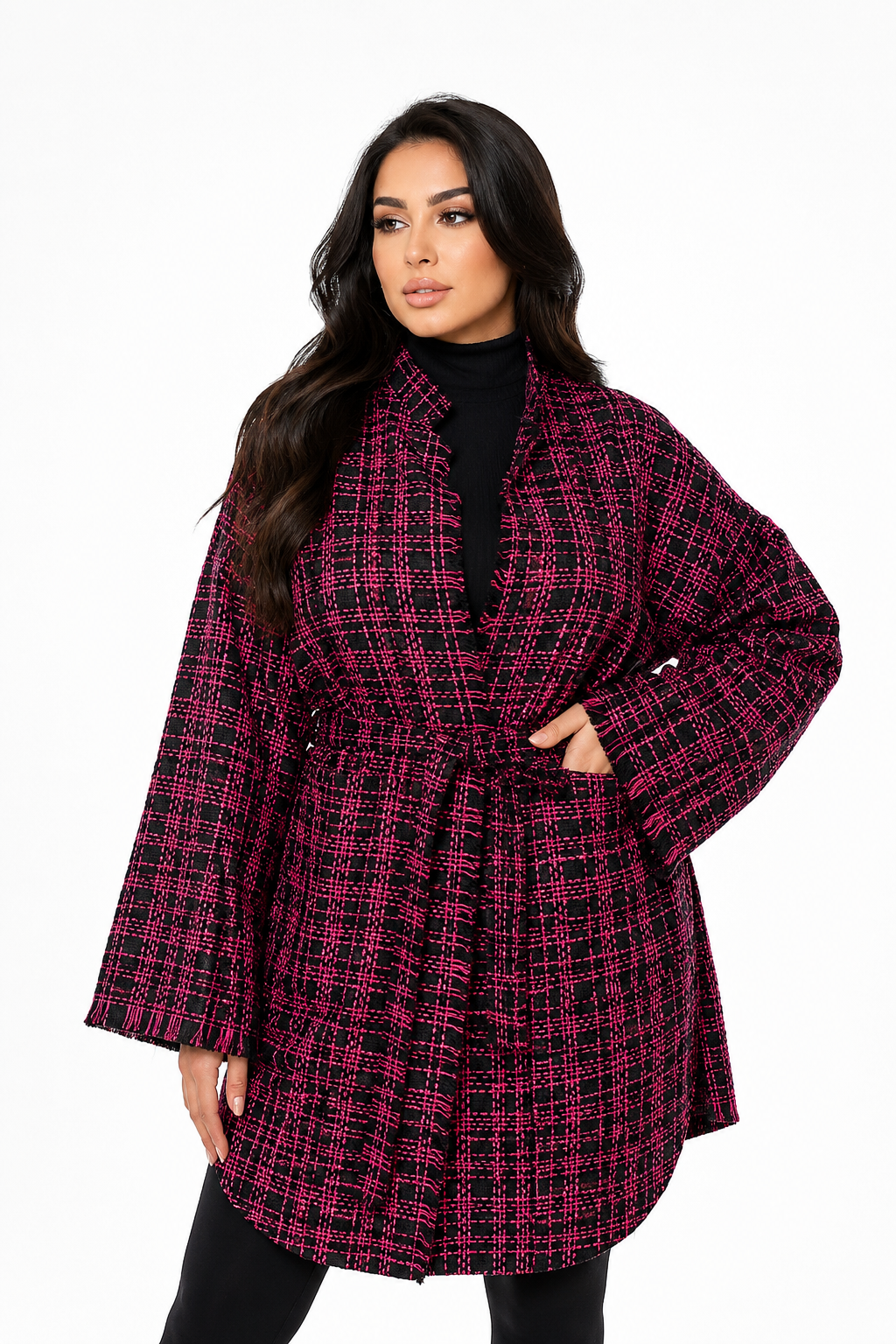 Pink-Noir Coat